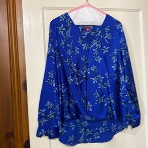 Pretty blue and black blouse